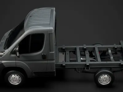 Citroen Jumper Relay Chassis Truck Single Cab 3000WB 2014 3D model
