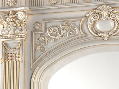 Arched doorway Arch in classic style 3D model