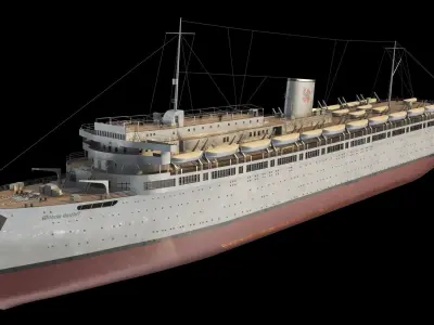 Wilhelm Gustloff Low-poly 3D model