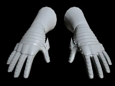 HIE Clean Hand Armor D180423 3D model