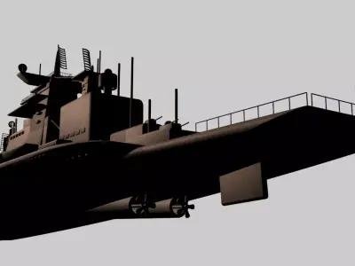  military cruiser 3D model