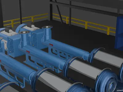 Oil rig 3D model Low-poly Low-poly 3D model