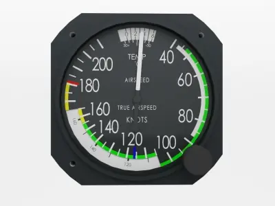 Airspeed Indicator 3D model