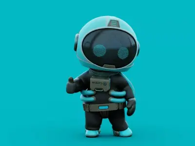 SPACE MAN-03 RIGGED 3D model
