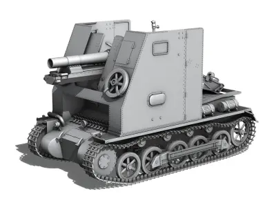 SD KFZ 101 PzKpfw 1 - Ausf B - Sturmpanzer 1 - Bison 3D model