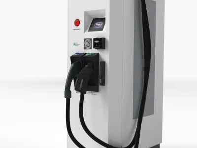 ABB Terra 53 EV Electric car charging station 3D model
