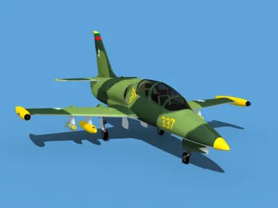 Aero Vodochody L-39C Albatross Lithuania 1 3D model