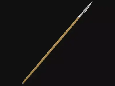 Medieval Spear Free low-poly 3D model