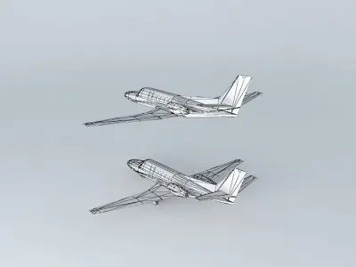 Low-poly Cessna C550 Citation Bravo Free 3D model