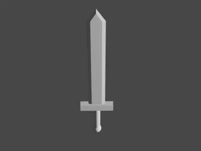 Simple Sword Free low-poly 3D model