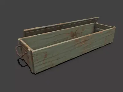 Weapon Crate Low-poly PBR Free low-poly 3D model