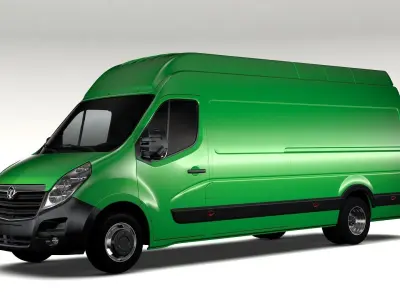 Vauxhall Movano L4H3 Van 2016 3D model