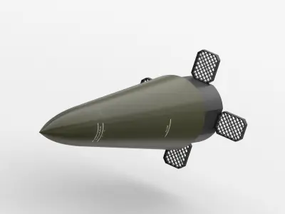 Kinzhal Kh 47M2 Low-poly 3D model