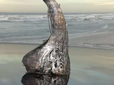 Asteroid exhaust funnels 3D model