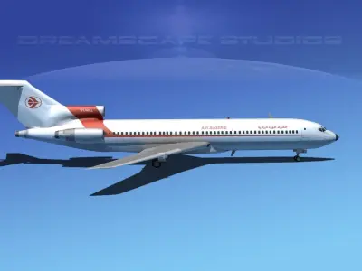 Boeing 727-200 Air Algerie 3D model