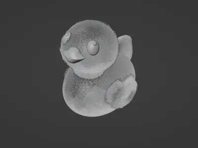 Little fluffy duck 3D model