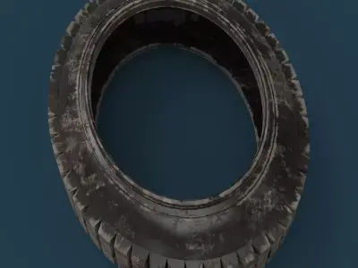 Number 0 tire 3D model