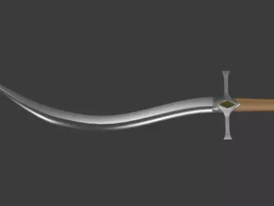 Kilich Low-poly 3D model