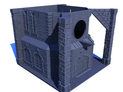BIRDHOUSE and FEEDER - MEDIEVAL CASTLE 3D print model