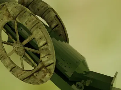 WW1-Cannon Ball Low-poly 3D model