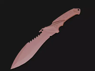 Knife MTech Reaper Bowie 3D Low-poly 3D model