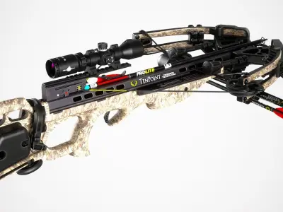  Hunting Crossbow Low-poly 3D model