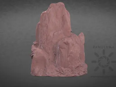 Aquarium Rock Sculpture 3D Scan Low-poly 3D model