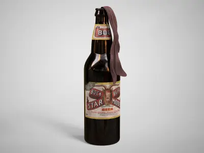 Molotov Cocktail Hand Grenade AAA Game Ready Low-poly 3D model