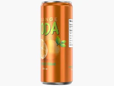 Sleek Soda Can 330ml 3D model