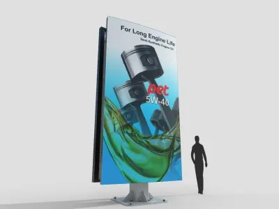 Billboard M7 Low-poly 3D model