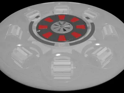 Electric VTOL - Octo Cyclotron - Concept 3D model