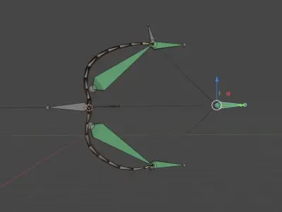 Bow And Arrow Game Ready Free low-poly 3D model