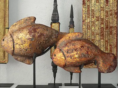 Old Burmese and Thai Decoration 3D model