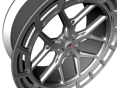 Wheel Model Vossen LC3-01T 3D model