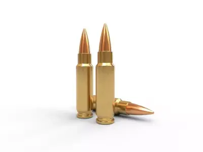 57x28mm FN Ammo Low-poly 3D model