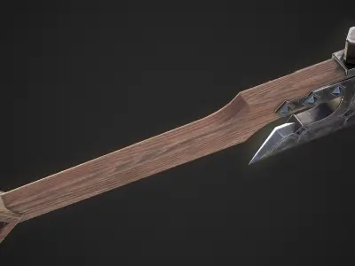 Dwarf Axe Low-poly 3D model