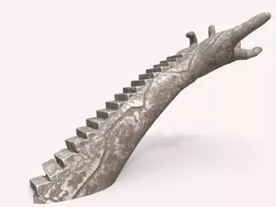 Ancient Hand-Shaped Altar 3D model