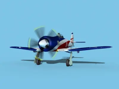 Hawker Sea Fury V23 Racer 3D model