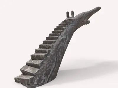 Ancient Hand-Shaped Altar 3D model