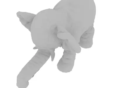 Cuddly Toy Elephant Free 3D model