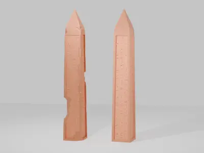 Obelisk Low-poly 3D model