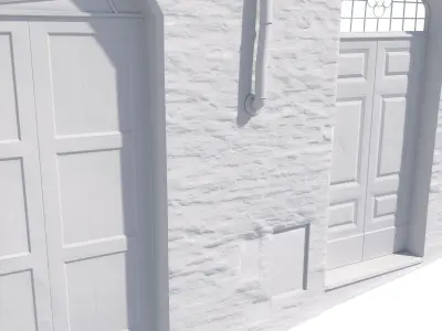3D Scanned Italian Facade 002 Low-poly 3D model