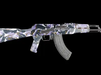 Game Ready AK 47 Low-poly 3D model