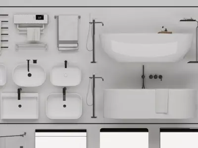 Sanitary Tools  Free 3D model