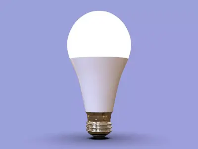 Simple light bulb model 3D model