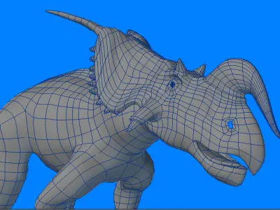 Einiosaurus dinosaur 3D model