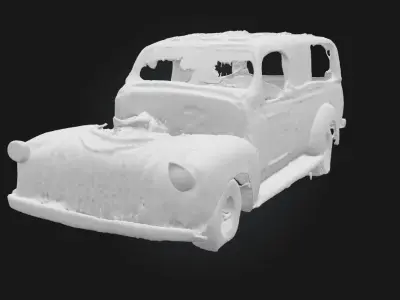 Rusty Bakers Delivery  A Crumbling Slice of History 3D model