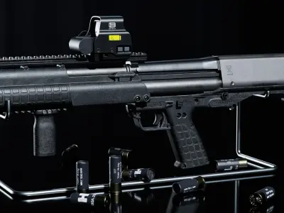 Kel-Tec KSG  Bullpup-Shotgun  John Wick Edition Low-poly 3D model