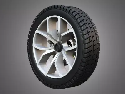 Ryker 2025 Wheel and Tire 3D model