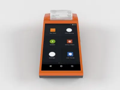 Mobile Android POS terminal MHT-V1 3D model